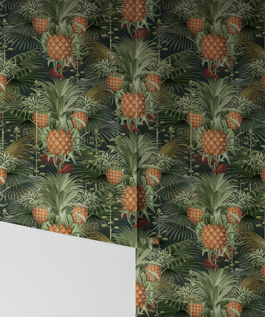 Pineapple Harvest Wallpaper • Bold Maximalism night roll