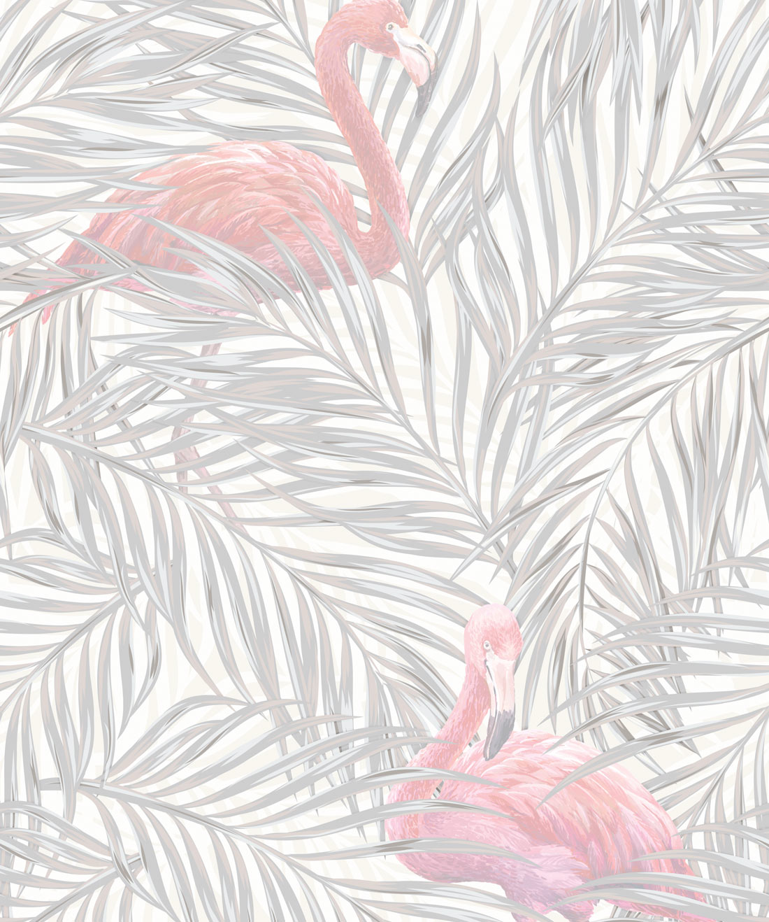 Tropical Flamingos Subtle