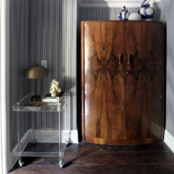 Candy Stripe Wallpaper • Striped Wallpaper • Black & White Stripe Wallpaper • Kristin Jackson • @huntedinterior