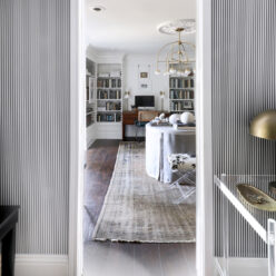 Candy Stripe Wallpaper • Striped Wallpaper • Black & White Stripe Wallpaper • Kristin Jackson • @huntedinterior