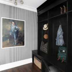 Candy Stripe Wallpaper • Striped Wallpaper • Black & White Stripe Wallpaper • Kristin Jackson • @huntedinterior