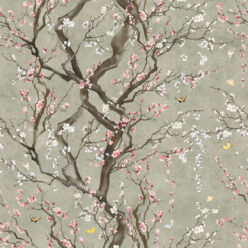 Plum Blossom %%sep%% Japanese Floral Wallpaper