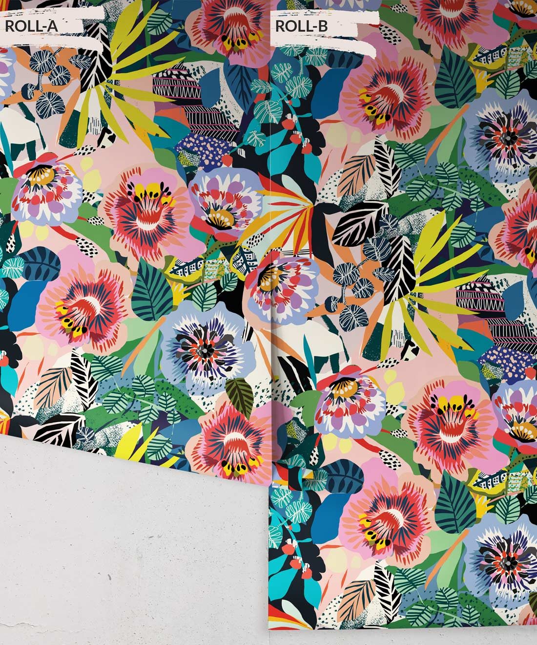 Summer Garden, papier peint floral coloré par Kitty McCall, Milton & King - Europe