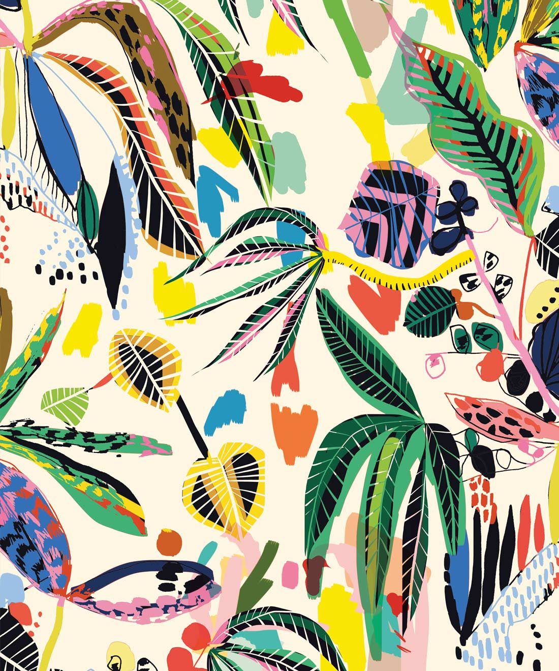 Wilderness Wallpaper, Colourful Tropical Wallpaper, Milton & King Europe