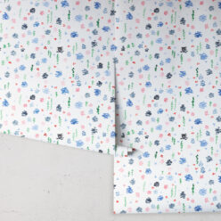 Spring Garden • Abstract Inky Floral Wallpaper • Georgia MacMillan • Kids Wallpaper • Nursery Wallpaper • Milton & King Europe