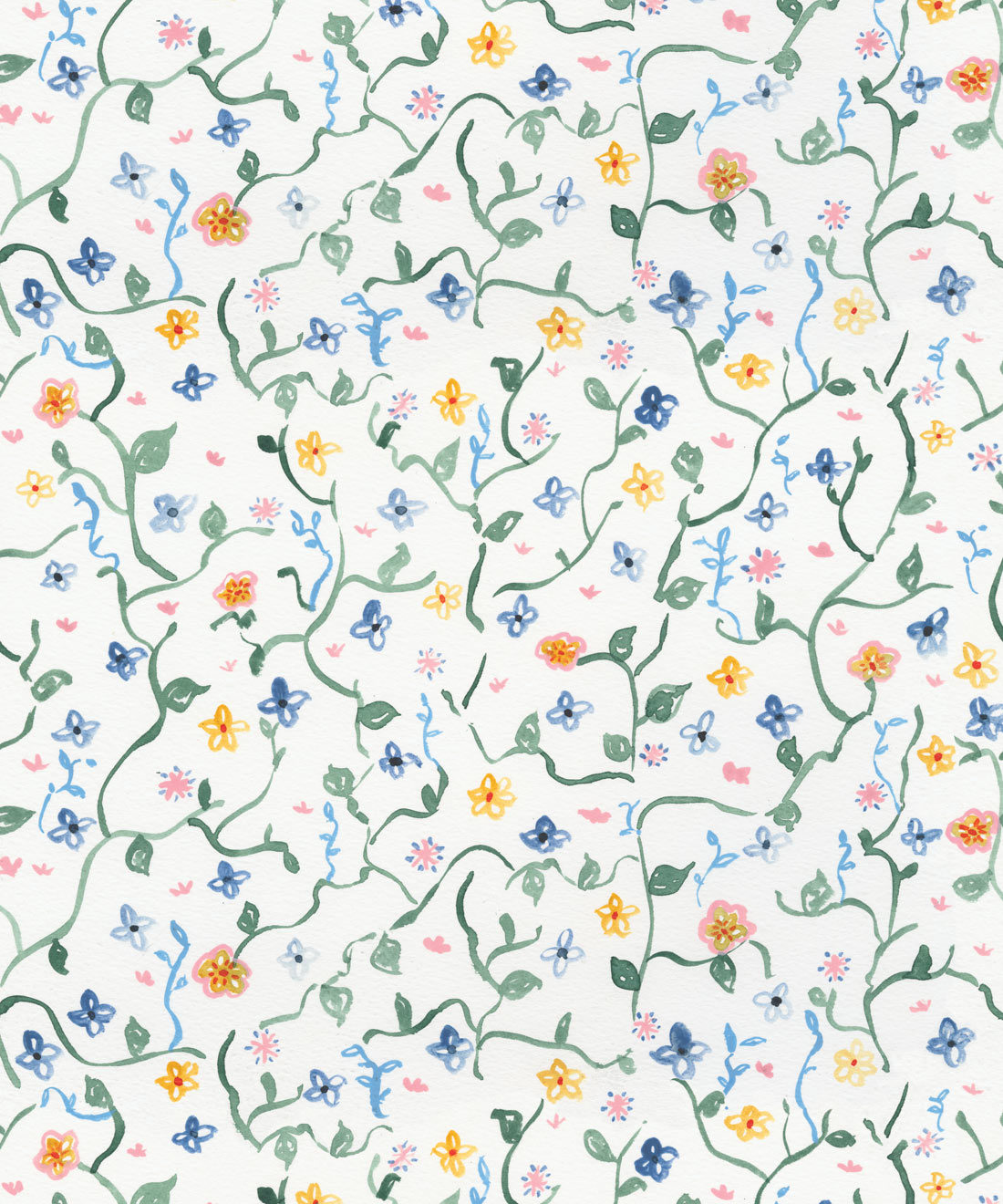 Wild Garden • Dainty Floral Wallpaper • Milton & King Europe • Georgia MacMillan