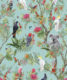 Australia Wallpaper • Cockatoos, Koalas, Parrots, Finches • Milton & King Europe • Mint Green Wallpaper Swatch