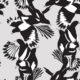 Magpie Wallpaper - Milton & King - Kingdom Home - Carta da parati con uccelli - Campione bianco e nero