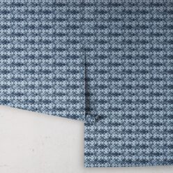 Indigo Blue Ikat Wallpaper • Shibori