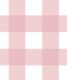 Mel's Buffalo Check Wallpaper - Campionario di carta da parati a quadri rosa