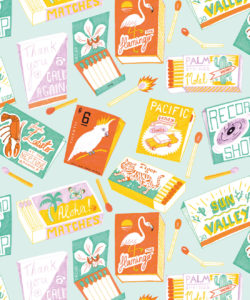 Match Books Wallpaper - retro carta da parati - stile las vegas - carta da parati per il gioco - carta da parati per fumatori - paracadute del fuoco