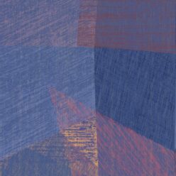 Chimera Wallpaper by Simcox • Color Cobalt • Abstract Wallpaper • Purple Wallpaper • Swatch
