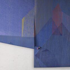 Chimera Wallpaper by Simcox • Color Cobalt • Abstract Wallpaper • Purple Wallpaper • rolls