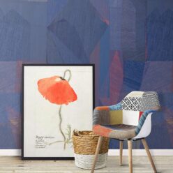 Chimera Wallpaper by Simcox • Color Cobalt • Abstract Wallpaper • Purple Wallpaper • insitu