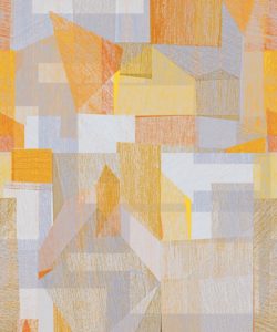 Papier peint Chimera de Simcox - Couleur Yellow - Papier peint abstrait - Papier peint géométrique - Swatch