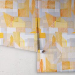 Chimera Wallpaper by Simcox • Color Yellow • Abstract Wallpaper • Geometric Wallpaper • rolls