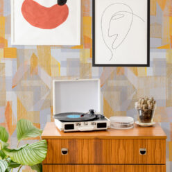 Chimera Wallpaper by Simcox • Color Yellow • Abstract Wallpaper • Geometric Wallpaper • insitu