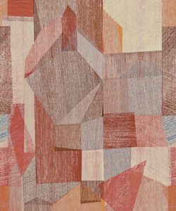 Papier peint Chimera de Simcox - Couleur Rust - Papier peint abstrait - Papier peint géométrique - Swatch