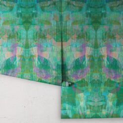 Camoufleur Wallpaper • Jungle • Green Purple Wallpaper • Abstract Wallpaper rolls