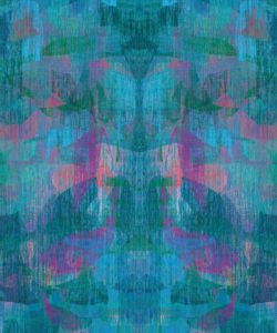 Papier peint Camoufleur - Minuit - Papier peint bleu Purple - Papier peint abstrait swatch