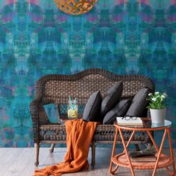 Camoufleur Wallpaper • Midnight • Blue Purple Wallpaper • Abstract Wallpaper insitu