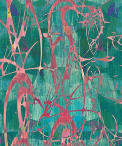 Papier peint camoufleur - Rainforest - Teal Papier peint - Papier peint abstrait swatch
