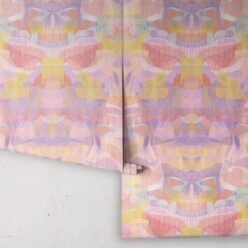 Camoufleur Wallpaper • Tangerine • Orange Wallpaper • Abstract Wallpaper rolls