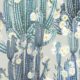 San Pedro Wallpaper Bleu - Papier peint Cactus - Succulents Wallpaper - Papier peint Désert Swatch