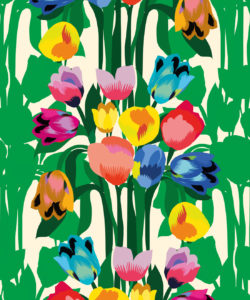 Kyoto Wallpaper - Carta da parati Kimono - Carta da parati giapponese - Carta da parati dai colori intensi - Swatch