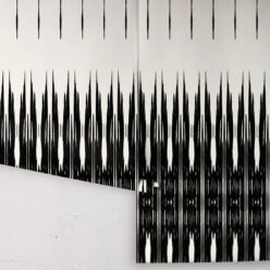 Ikat Wallpaper • Black & White Wallpaper • Kitty McCall • Rolls