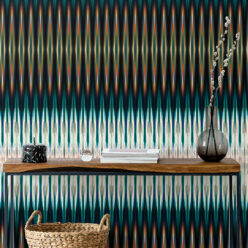 Ikat Wallpaper • Blue Wallpaper • Kitty McCall • Insitu