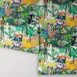 Utopia wallpaper • Colourful Tropical Wallpaper • Rolls