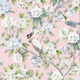 Victoria Wallpaper • Floral Wallpaper • Pink Wallpaper • Swatch