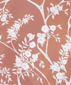 Blooming Joy - Chinoiserie Wallpaper di Danica Andler - Peach Swatch
