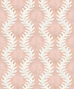 Fern Wallpaper - Rosa Tapete - Swatch