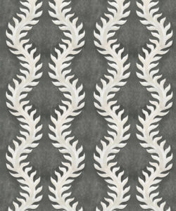 Fern Wallpaper - Gray Tapete - Swatch