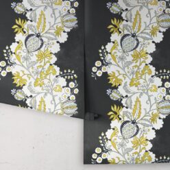 Pomegranate Wallpaper • Charcoal • Rolls