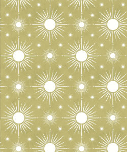 Sun Light Star Bright Wallpaper - Chartreuse - Swatch