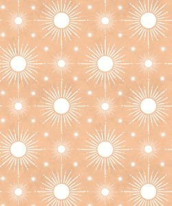 Sun Light Star Bright Wallpaper - Salmon- Swatch