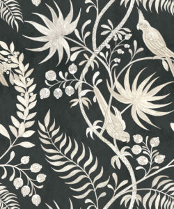 Tropicana Tapete - Charcoal - Muster