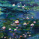 Water Lillies Wallpaper • Abstract Wallpaper • Dreamy Wallpaper • Blue Wallpaper • Swatch