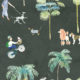 At The Dog Park Wallpaper • Kids Wallpaper • Charcoal • Swatch