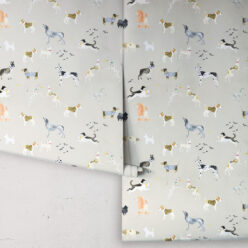 Doggies Wallpaper • Dog Wallpaper • Beige • Rolls