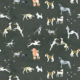 Doggies Wallpaper - Hundetapete - Charcoal - Swatch