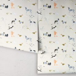 Doggies Wallpaper • Dog Wallpaper • Cream • Rolls