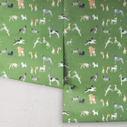 Doggies Wallpaper • Dog Wallpaper • Green • rolls