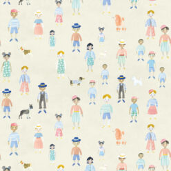 Paper Dolls wallpaper • Cream • Swatch