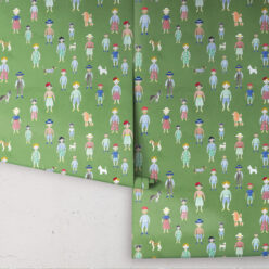 Paper Dolls wallpaper • Green • rolls