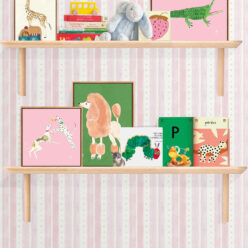 Star Stripe Wallpaper • Pink • Insitu