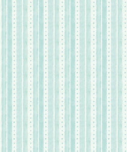 Star Stripe Wallpaper - Turquoise - Swatch